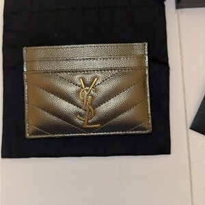 Saint Laurent Metallic Card Holder